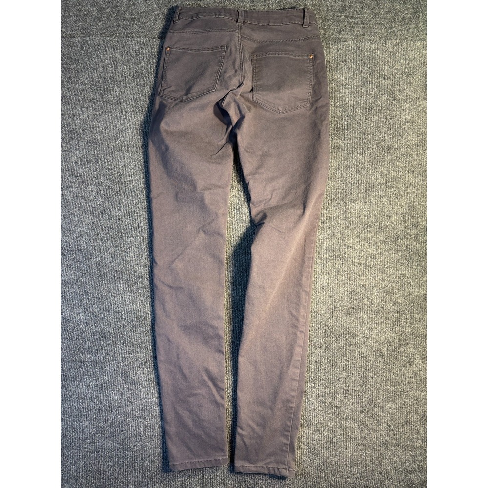 H&M Skinny Jeans Womens Size 6 Gray Denim Stretch‎ Low Rise Dark Wash Flat Front - Picture 3 of 10